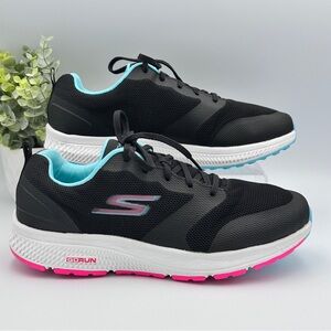 Skechers Women's Black and Pink Athletic Shoes